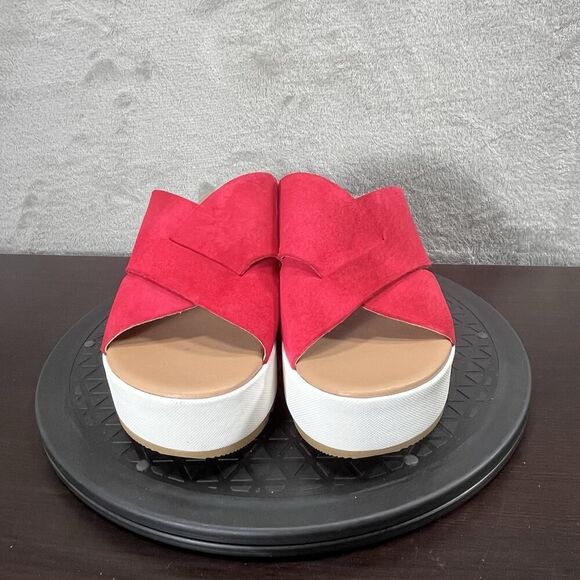 Sorel Womens Size 8 Cameron Pink Flatform Mule Casual Slip On Sandals - Picture 2 of 8